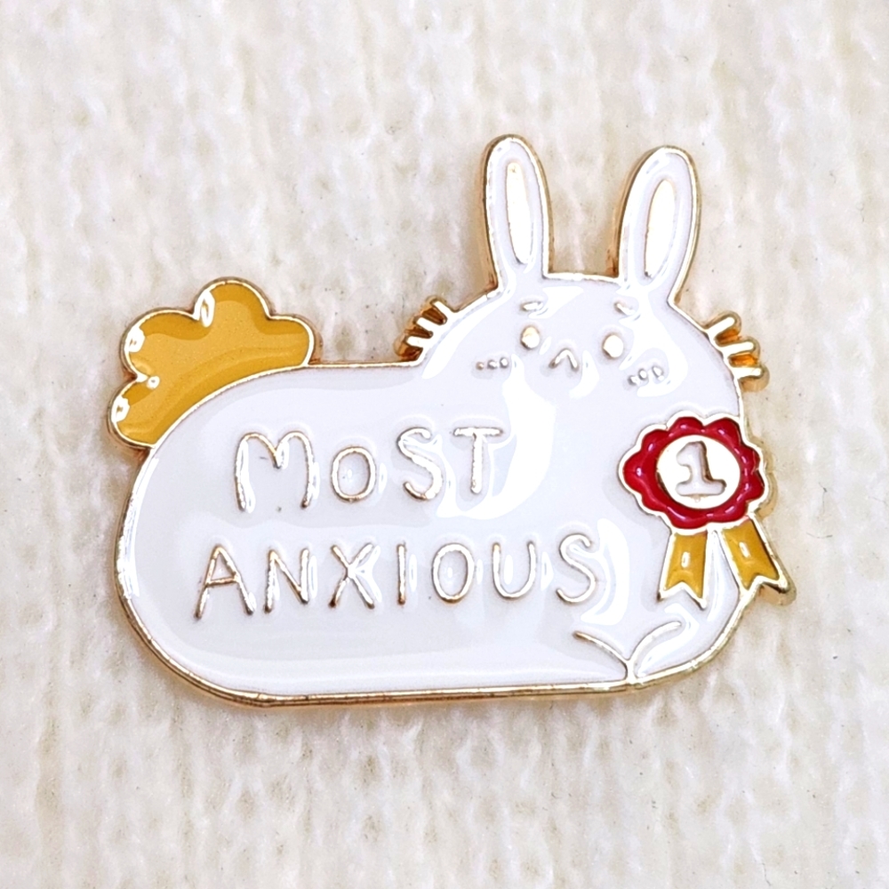 Most Anxious Bunny Enamel Pin